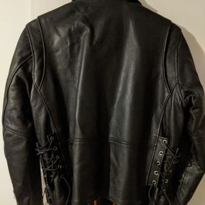 Women's XL Leather Biker Jacket